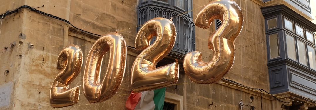 Gold balloons 2023