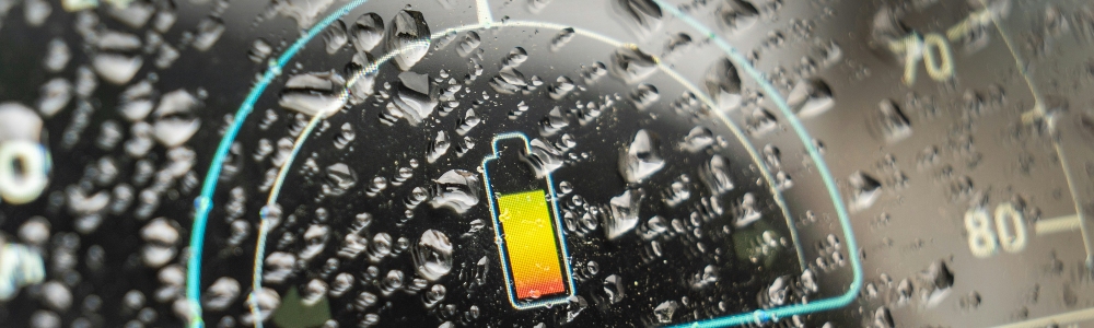 Battery charge level on EV