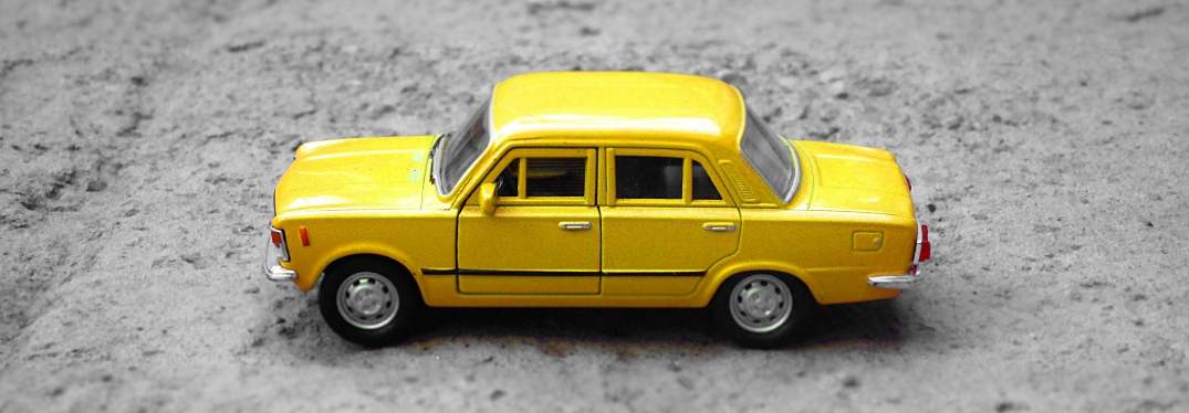 Yellow toy car