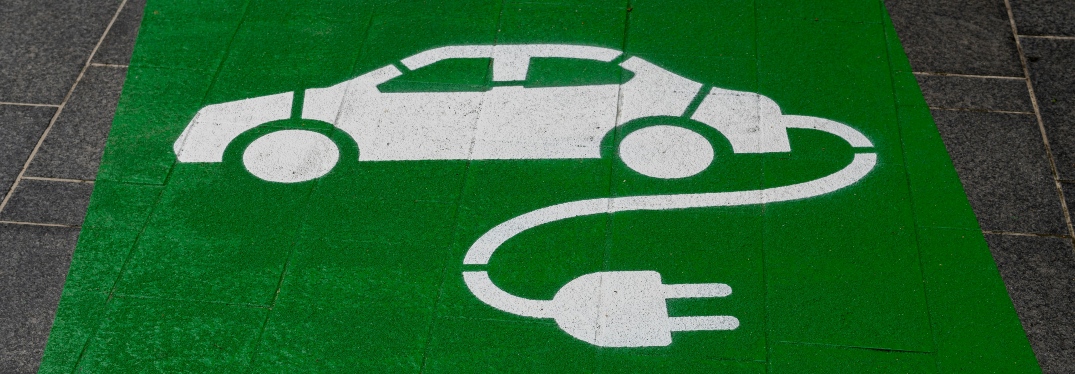 Painted EV Parking Spot