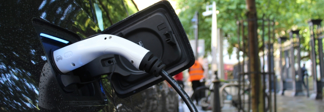 EV Parked on Street Charging