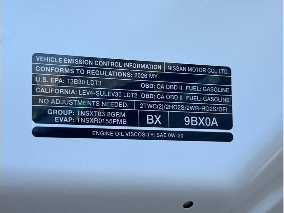 2026 Nissan Frontier SV Sport Utility 4D