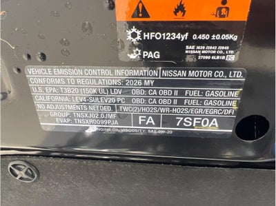 2026 Nissan Sentra S Sedan 4D