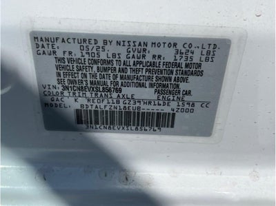 2025 Nissan Versa SV