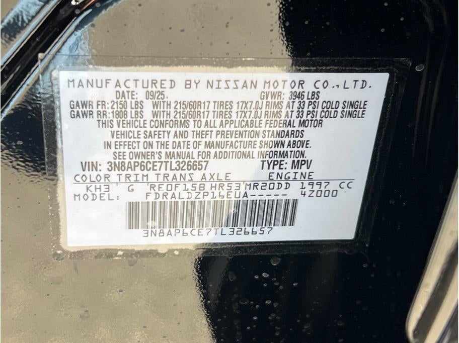 2026 Nissan Kicks MPV SV