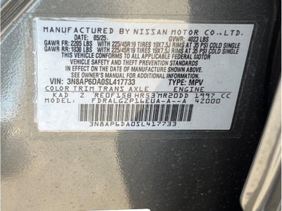 2025 Nissan Kicks SR Sport Utility 4D