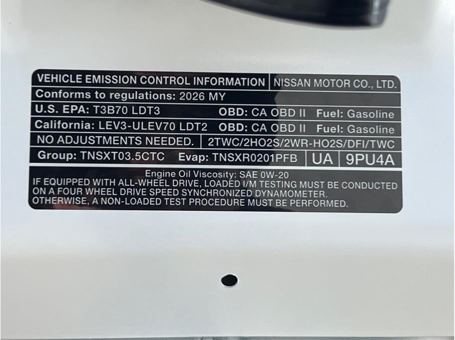 2026 Nissan Pathfinder SV Sport Utility 4D