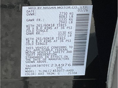 2026 Nissan Pathfinder Rock Creek Sport Utility 4D