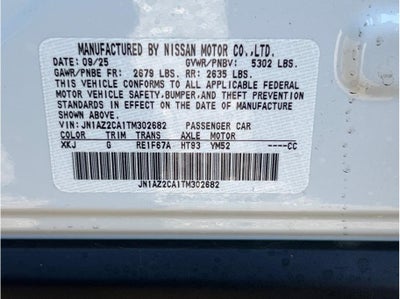 2026 Nissan LEAF SV PLUS Hatchback 4D