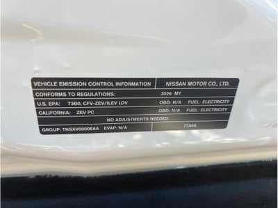 2026 Nissan LEAF SV PLUS Hatchback 4D