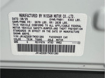 2026 Nissan LEAF PLATINUM PLUS Hatchback 4D