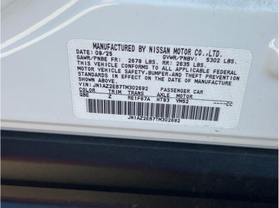 2026 Nissan LEAF PLATINUM PLUS Hatchback 4D