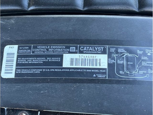 2000 Chevrolet Corvette Convertible 2D