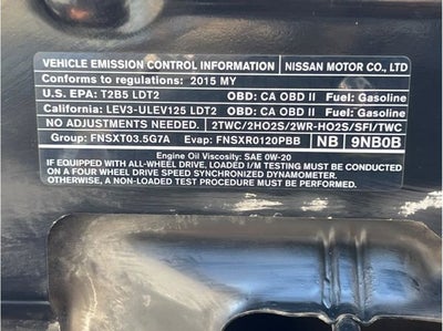 2015 Nissan Pathfinder SL Sport Utility 4D