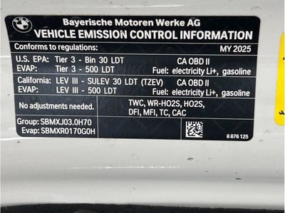 2025 BMW X5 xDrive50e Sport Utility 4D
