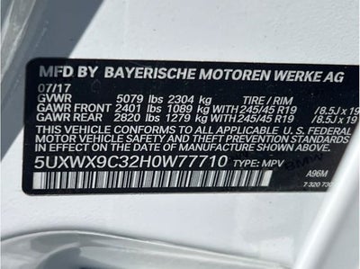 2017 BMW X3 xDrive28i Sport Utility 4D