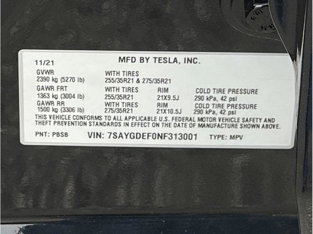 2022 Tesla Model Y Performance Sport Utility 4D