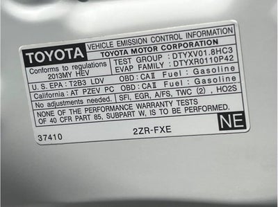 2013 Toyota Prius Four Hatchback 4D