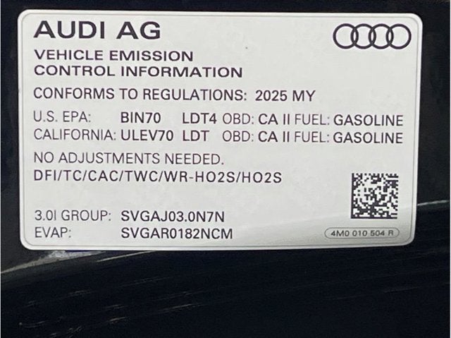 2025 Audi Q7 55 TFSI Premium Plus Sport Utility 4D