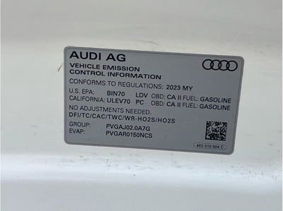 2023 Audi A6 45 TFSI Premium Plus Sedan 4D
